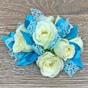 Aquaria Wrist Corsage – Ballard Blossom Inc, Seattle WA