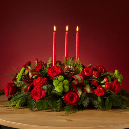 Ballard's Christmas Candlelight Centerpiece