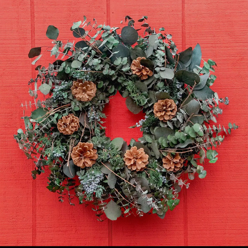 Spiral Eucalyptus Juniper Wreath