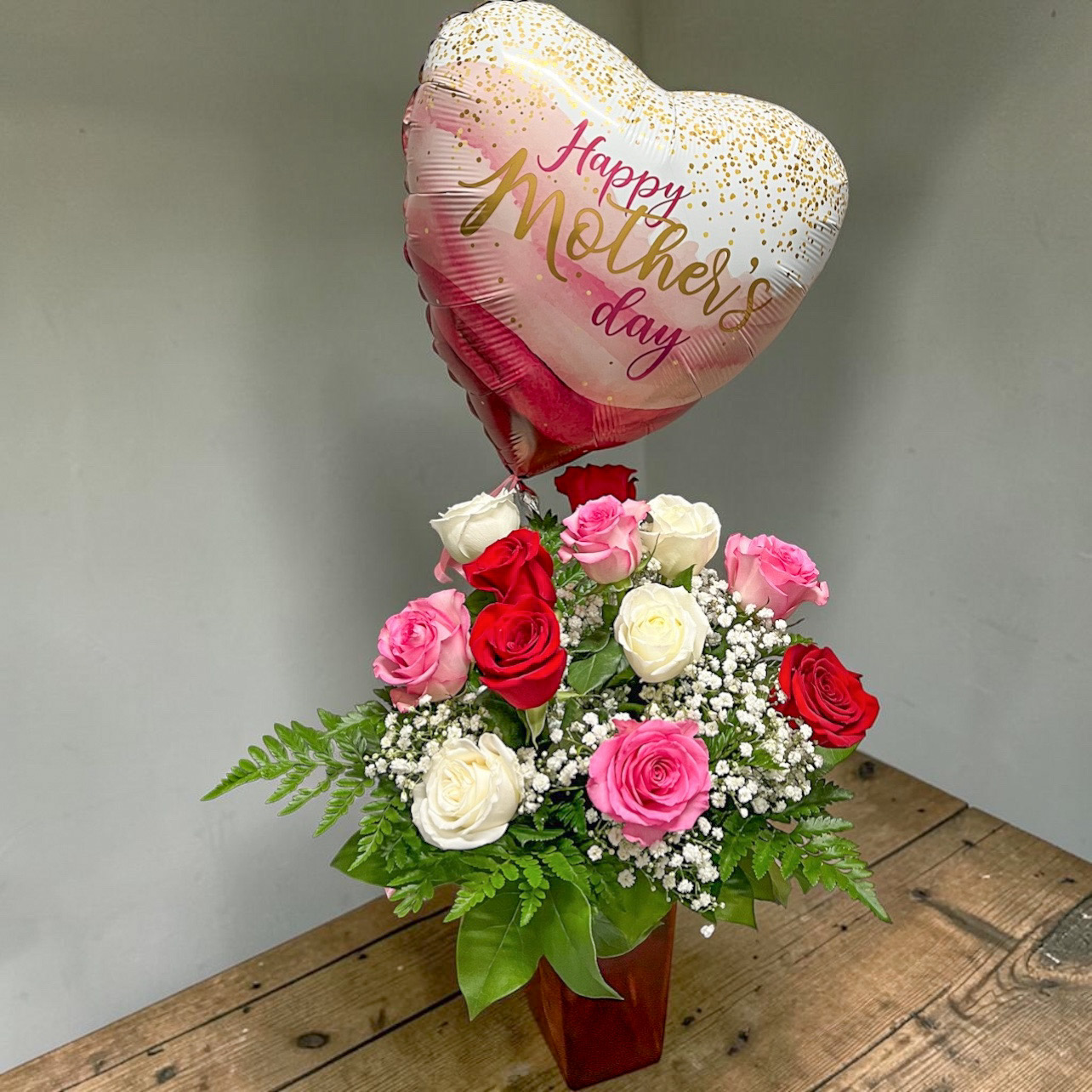 Bouquet de roses pour la fête des mères de Ballard