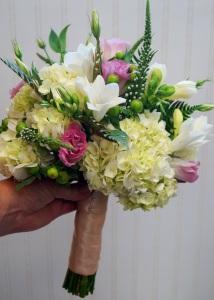 Bridal Bouquet Garden Style – Ballard Blossom Inc, Seattle WA