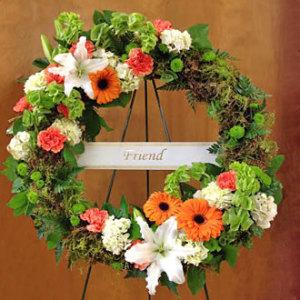 Enduring Friendship Wreath – Ballard Blossom Inc, Seattle WA