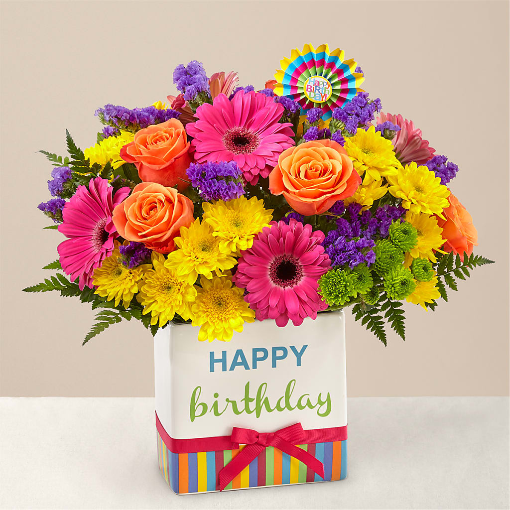 Birthday Brights Bouquet – Ballard Blossom Inc, Seattle WA