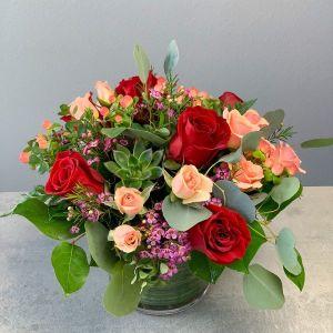 Crimson and Blush Garden – Ballard Blossom Inc, Seattle WA