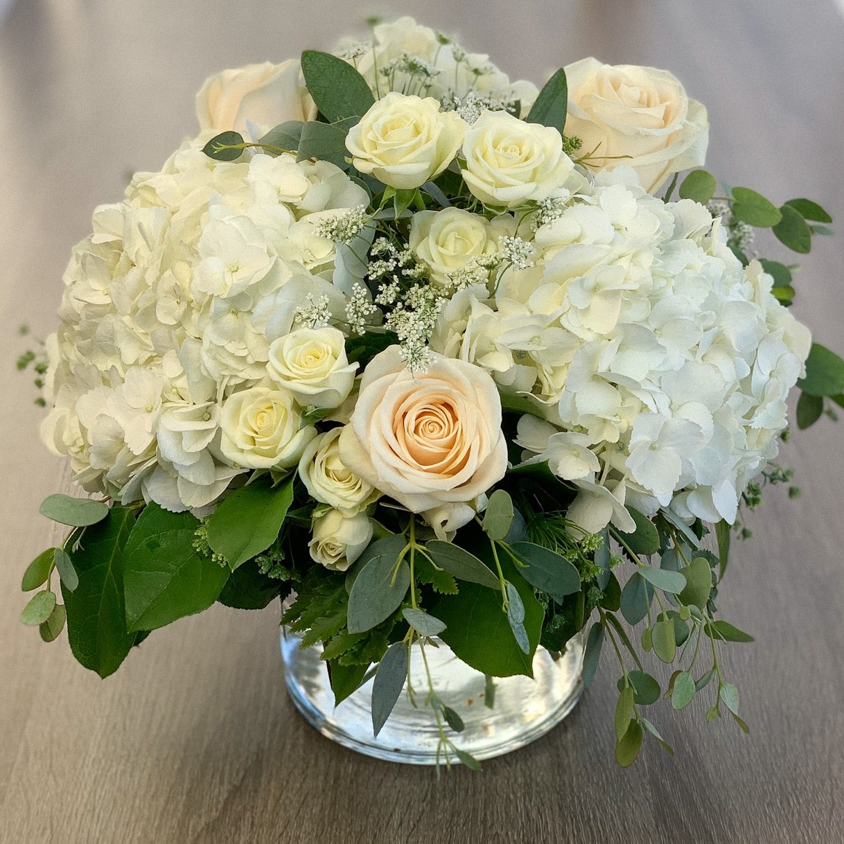 Graceful Creamy White Bouquet – Ballard Blossom Inc, Seattle WA