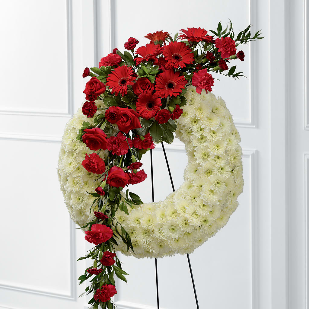 Graceful Tribute Wreath – Ballard Blossom Inc, Seattle WA