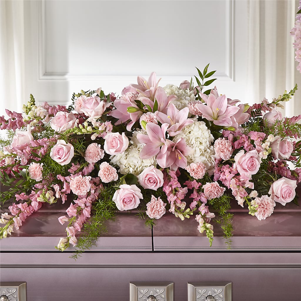 Life & Remembrance Casket Spray – Ballard Blossom Inc, Seattle WA