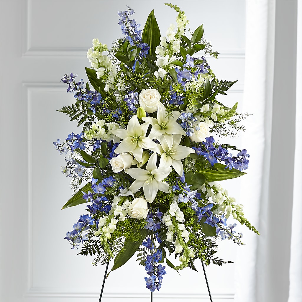 Faithful Friend Standing Spray – Ballard Blossom Inc, Seattle WA