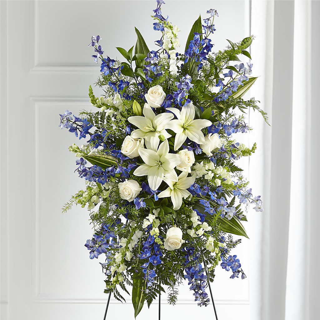 Faithful Friend Standing Spray – Ballard Blossom Inc, Seattle WA