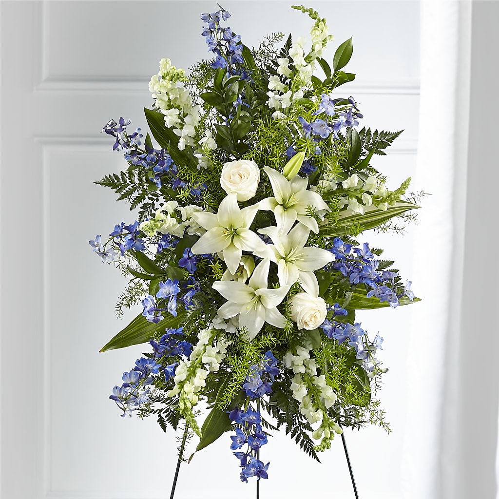 Faithful Friend Standing Spray – Ballard Blossom Inc, Seattle WA