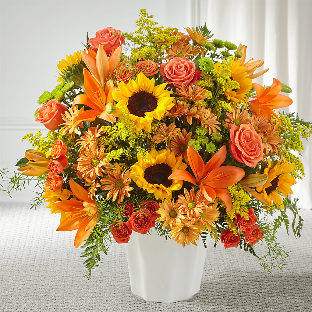 Harvest Thoughts Floor Basket ā Ballard Blossom Inc, Seattle WA