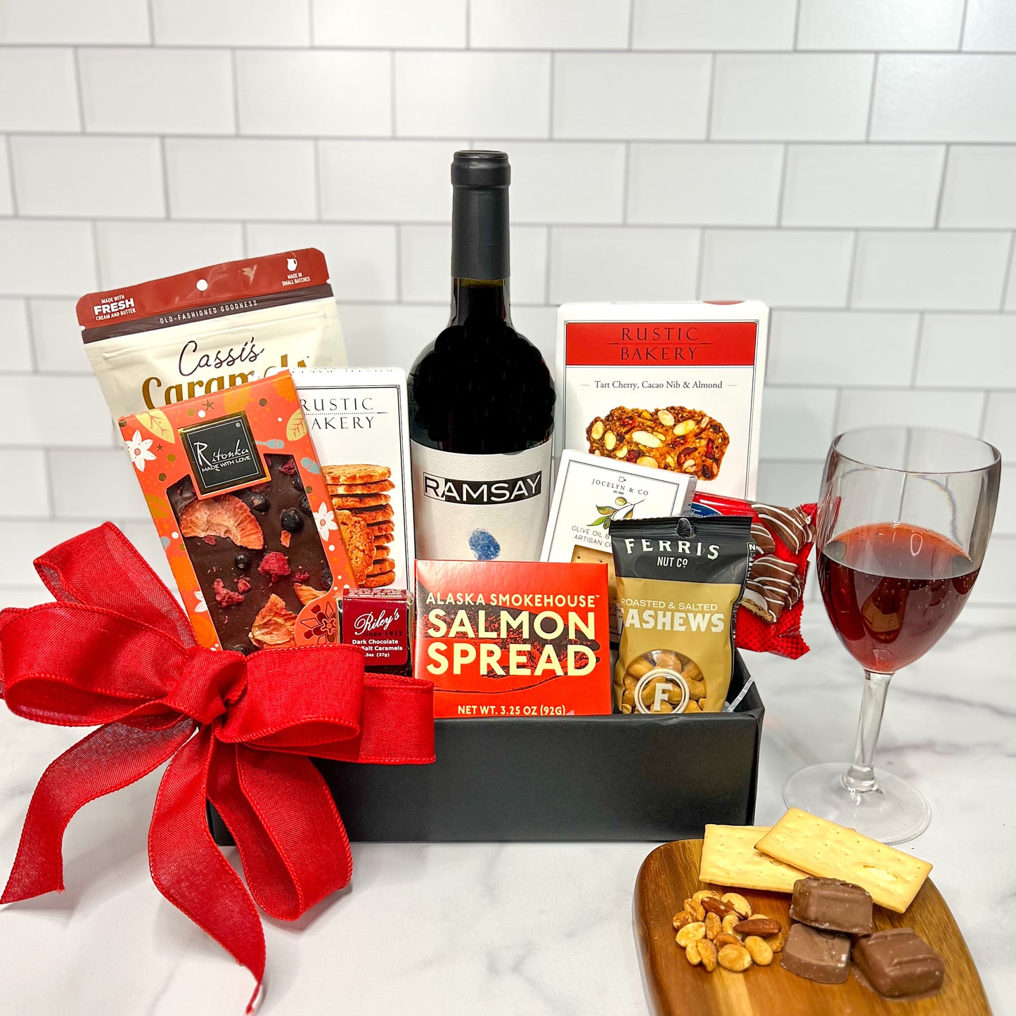 Wine With Everything Gourmet Gift – Ballard Blossom Inc, Seattle WA