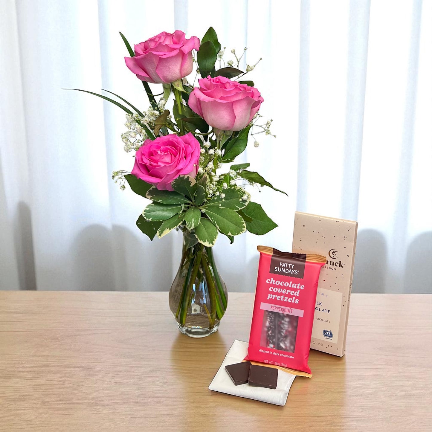 Loves Embrace Rose Bud Vase 3 Color Choices