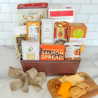 Classic Gourmet Gift Basket –  Ballard Blossom Inc, Seattle WA