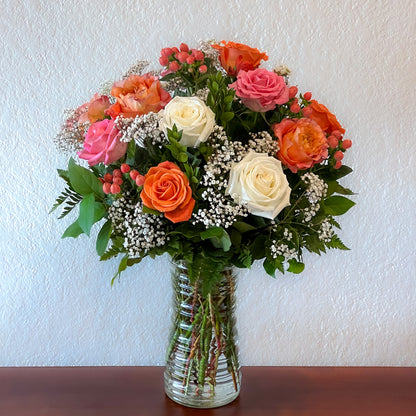 Spring Dozen Rose Bouquet –  Ballard Blossom Inc, Seattle WA