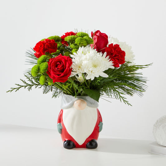 Ballard Blossom's Ho Ho Gnome Bouquet