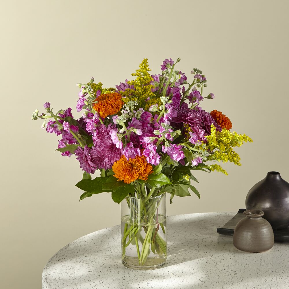 Marigold Magic Garden Bouquet –  Ballard Blossom Inc, Seattle WA