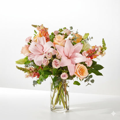 Pink Grapefruit Bouquet –  Ballard Blossom Inc, Seattle WA