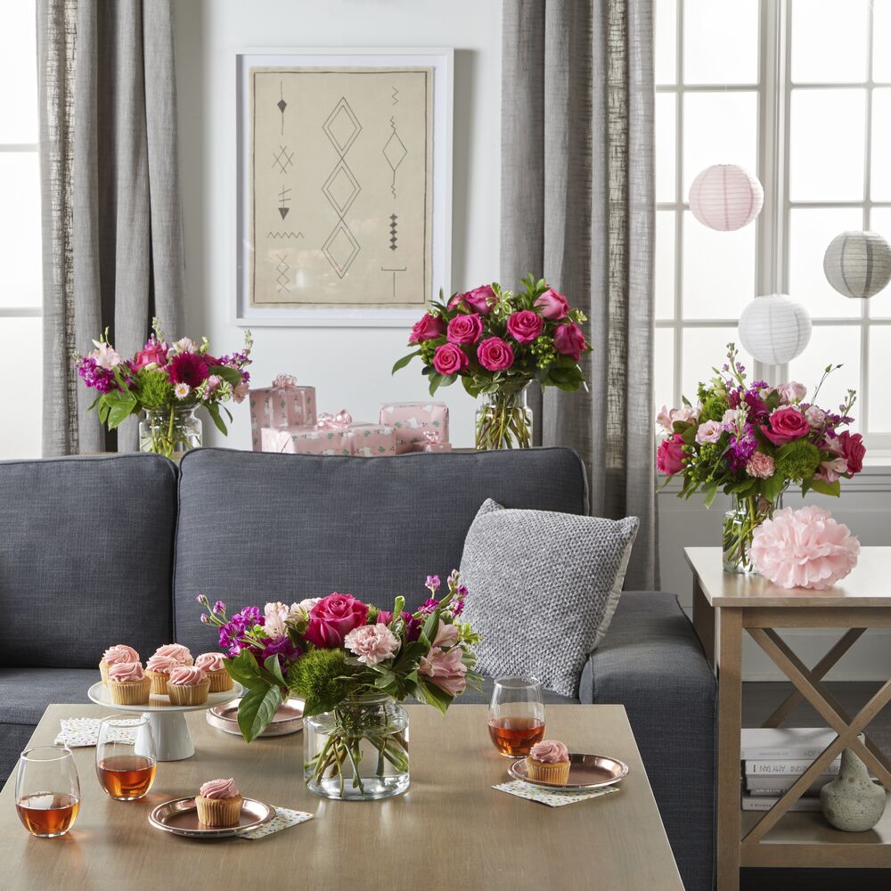 Romance in Bloom Set of 4 Bouquets