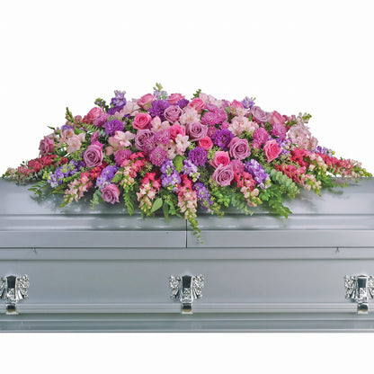 Lavender Tribute Casket Spray –  Ballard Blossom Inc, Seattle WA