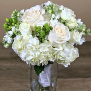 Petite White Bridal Bouquet –  Ballard Blossom Inc, Seattle WA