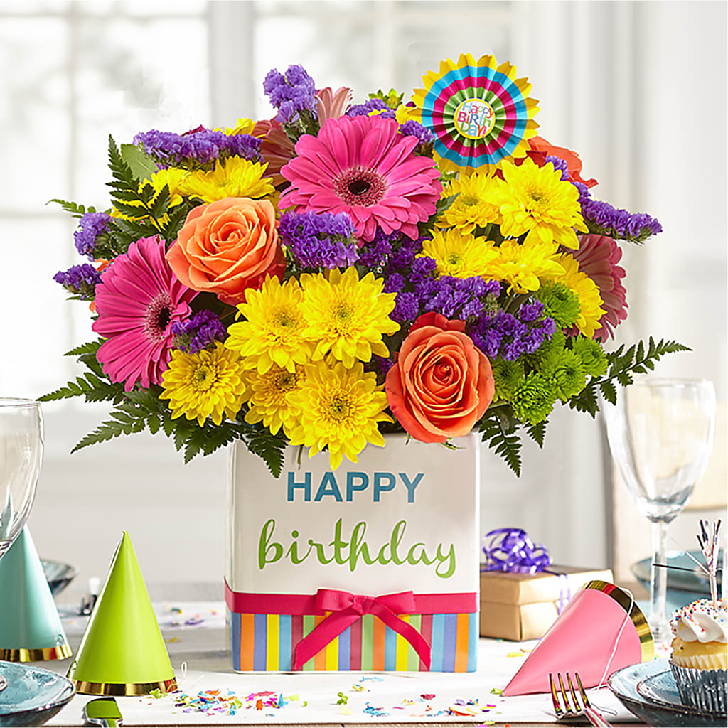 Birthday Brights Bouquet –  Ballard Blossom Inc, Seattle WA