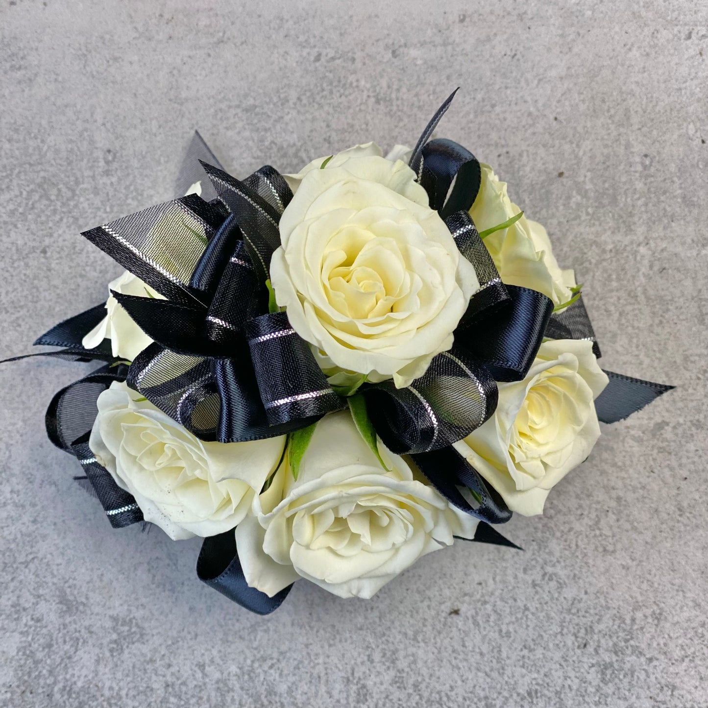 Black Tie Wrist Corsage