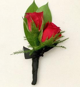 Ravishing Red Boutonniere –  Ballard Blossom Inc, Seattle WA
