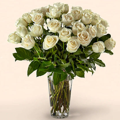 Creamy White Rose Bouquet Choose your size 1 Dozen- 4 Dozen