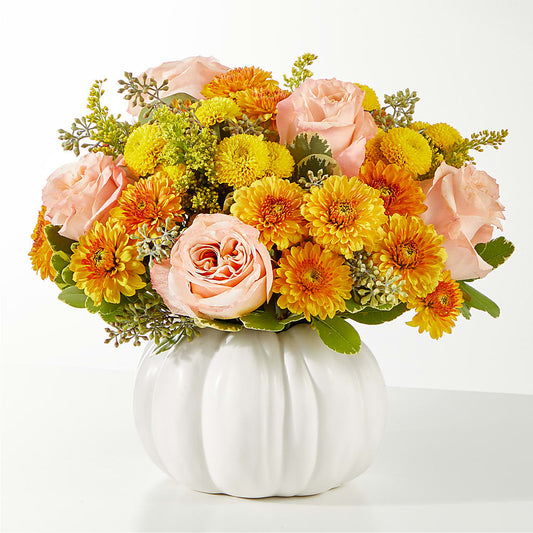 Ballard's Peachy Pumpkin Bouquet –  Ballard Blossom Inc, Seattle WA