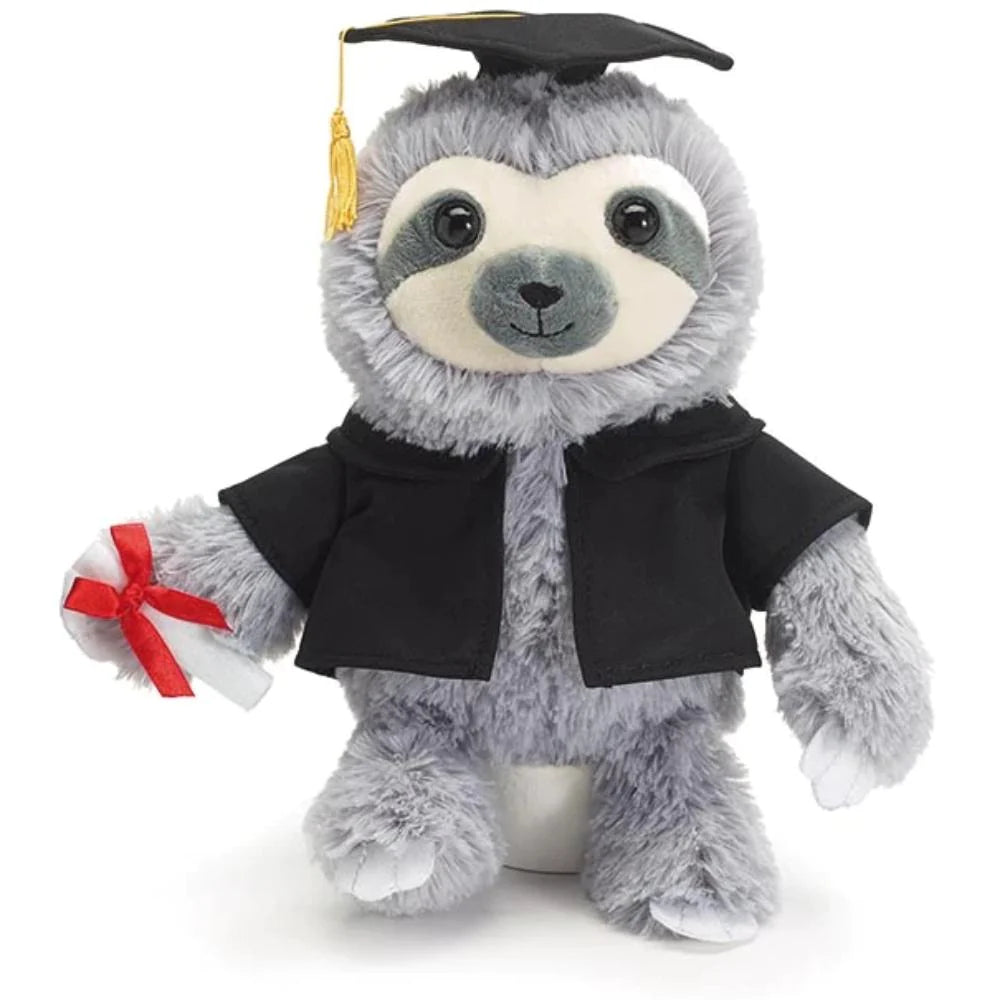 Paresseux de remise des diplômes en peluche