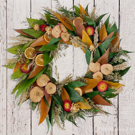 Harvest Fruit Rustic Wreath