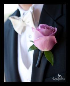 Boutonnière Rose Lavande