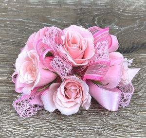 Princess Pink Wrist Corsage –  Ballard Blossom Inc, Seattle WA