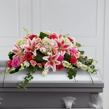 Splendid Grace Casket Spray –  Ballard Blossom Inc, Seattle WA