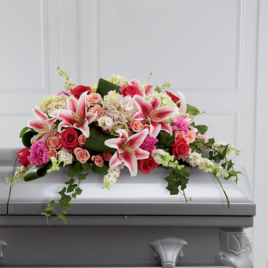 Splendid Grace Casket Spray –  Ballard Blossom Inc, Seattle WA