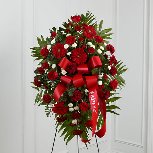 Treasured Memories Standing Spray –  Ballard Blossom Inc, Seattle WA