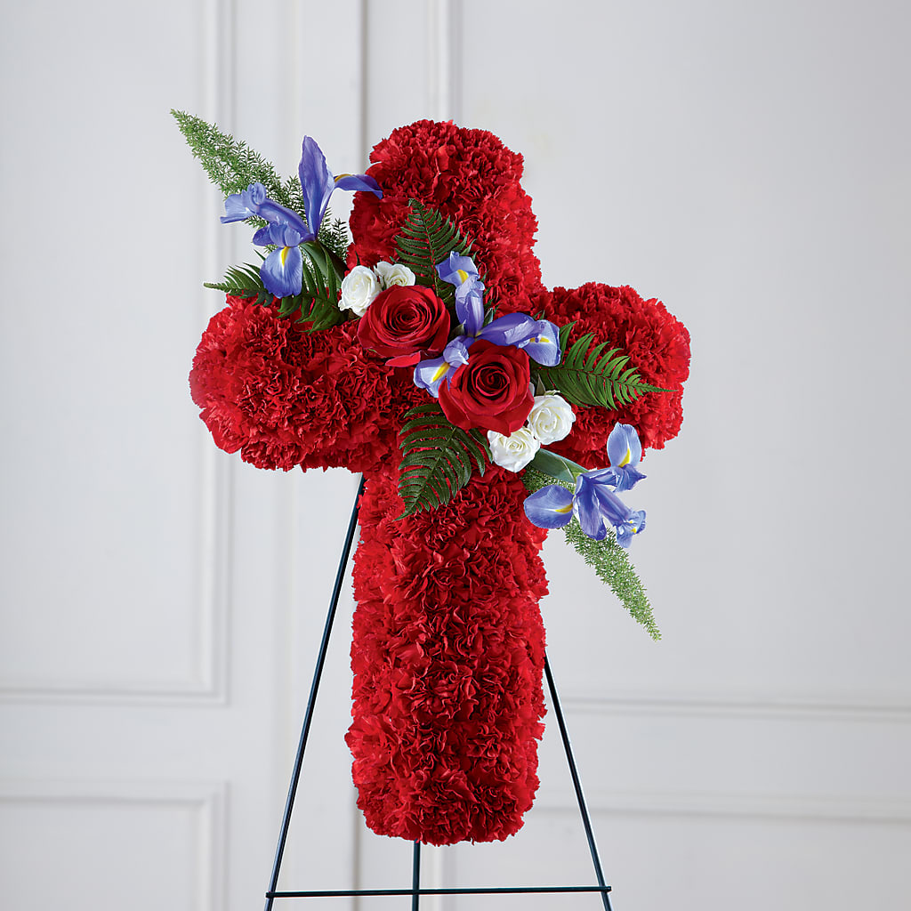 Faithful Hero Floral Cross –  Ballard Blossom Inc, Seattle WA