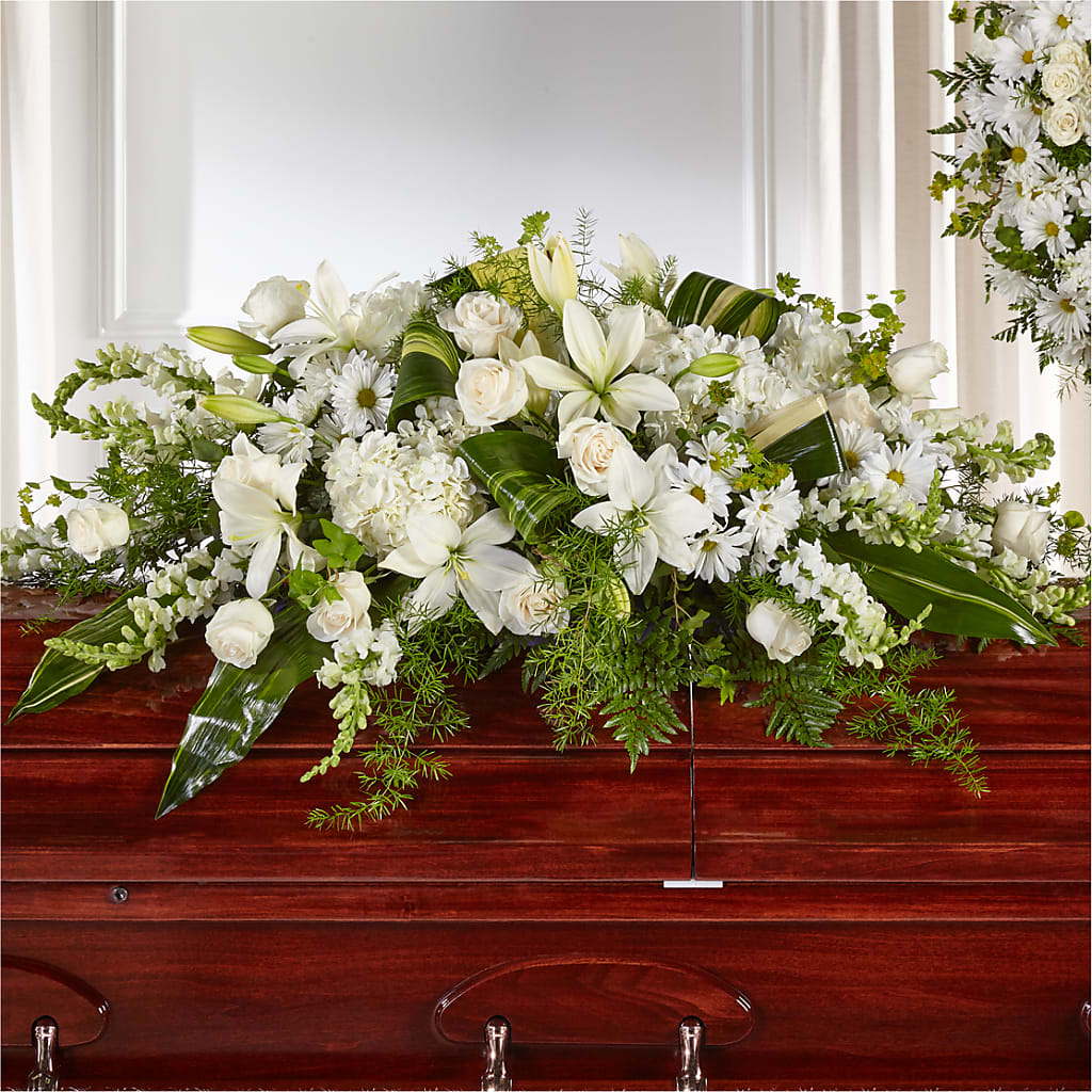 Abundance Casket Spray –  Ballard Blossom Inc, Seattle WA