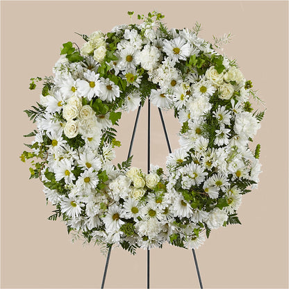Faithful Wishes Wreath –  Ballard Blossom Inc, Seattle WA