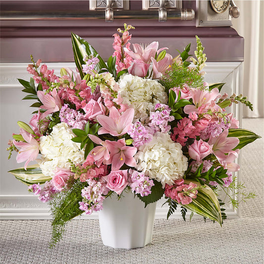 Simply Serene Floor Basket –  Ballard Blossom Inc, Seattle WA