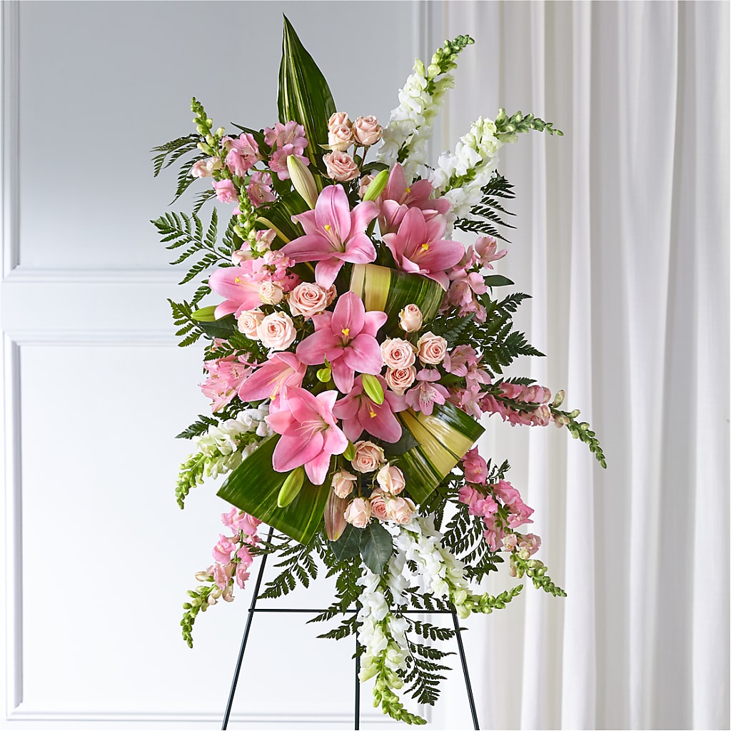 Elegant Embrace Standing Spray –  Ballard Blossom Inc, Seattle WA