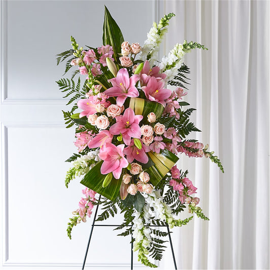 Elegant Embrace Standing Spray –  Ballard Blossom Inc, Seattle WA