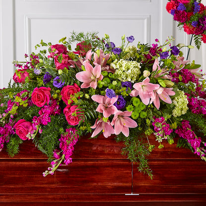 Radiant Tribute Casket Spray –  Ballard Blossom Inc, Seattle WA