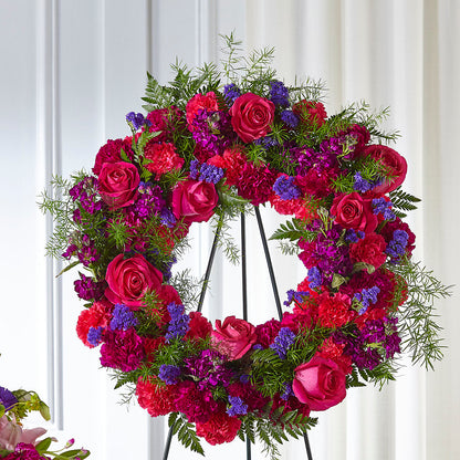Calming Colors Wreath –  Ballard Blossom Inc, Seattle WA