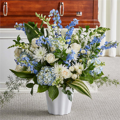 Everlasting Memories Floor Basket –  Ballard Blossom Inc, Seattle WA