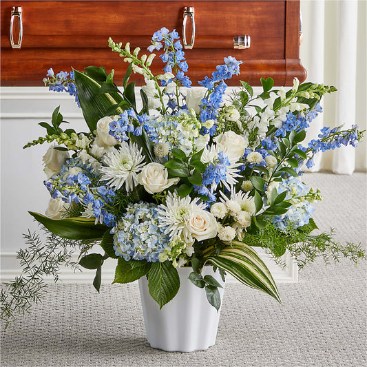 Everlasting Memories Floor Basket –  Ballard Blossom Inc, Seattle WA