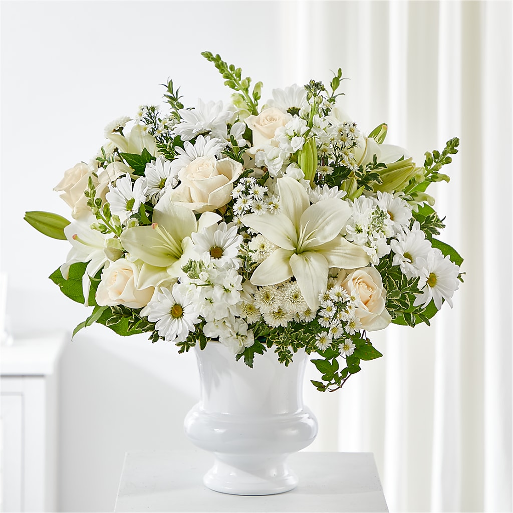 Uplifting Urn Arrangement –  Ballard Blossom Inc, Seattle WA