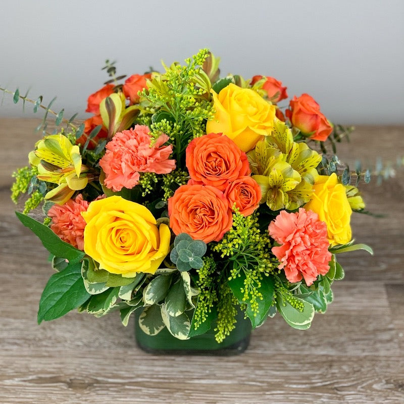 Ramo de tonos del atardecer 