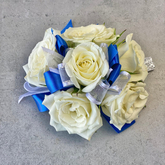 Seattle's school spirit wrist corsage